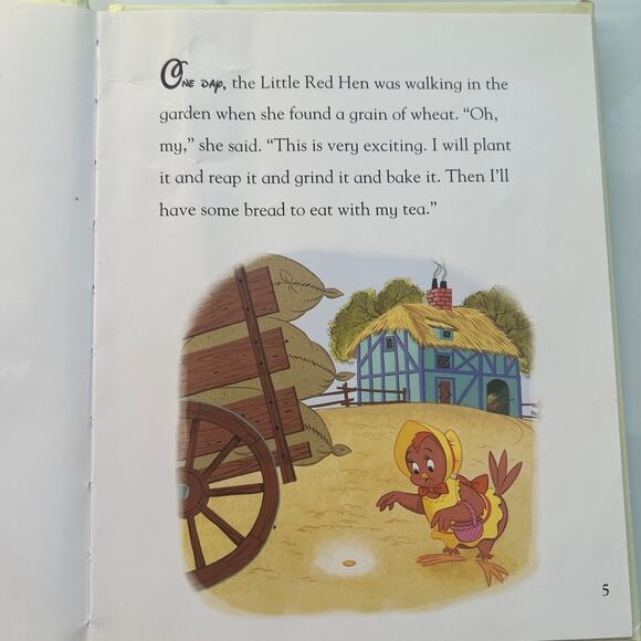 The little red hen a hard cover book by Disney - Picture 5 of 11